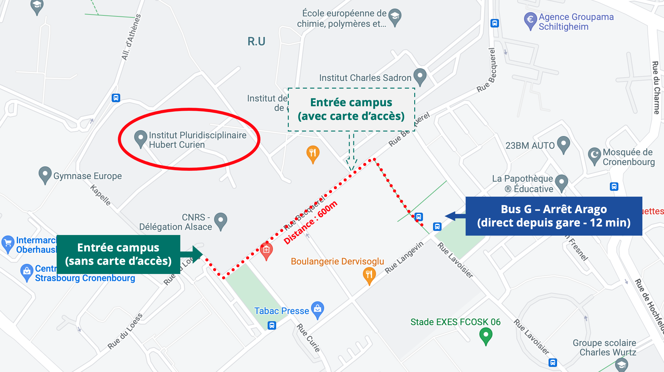 Acc&egrave;s Bus